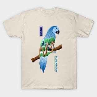 The Last Blue Macaw - Creme T-Shirt